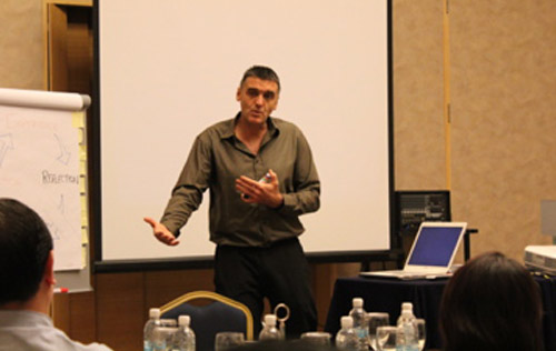 Peter Smith facilitating a leadership session