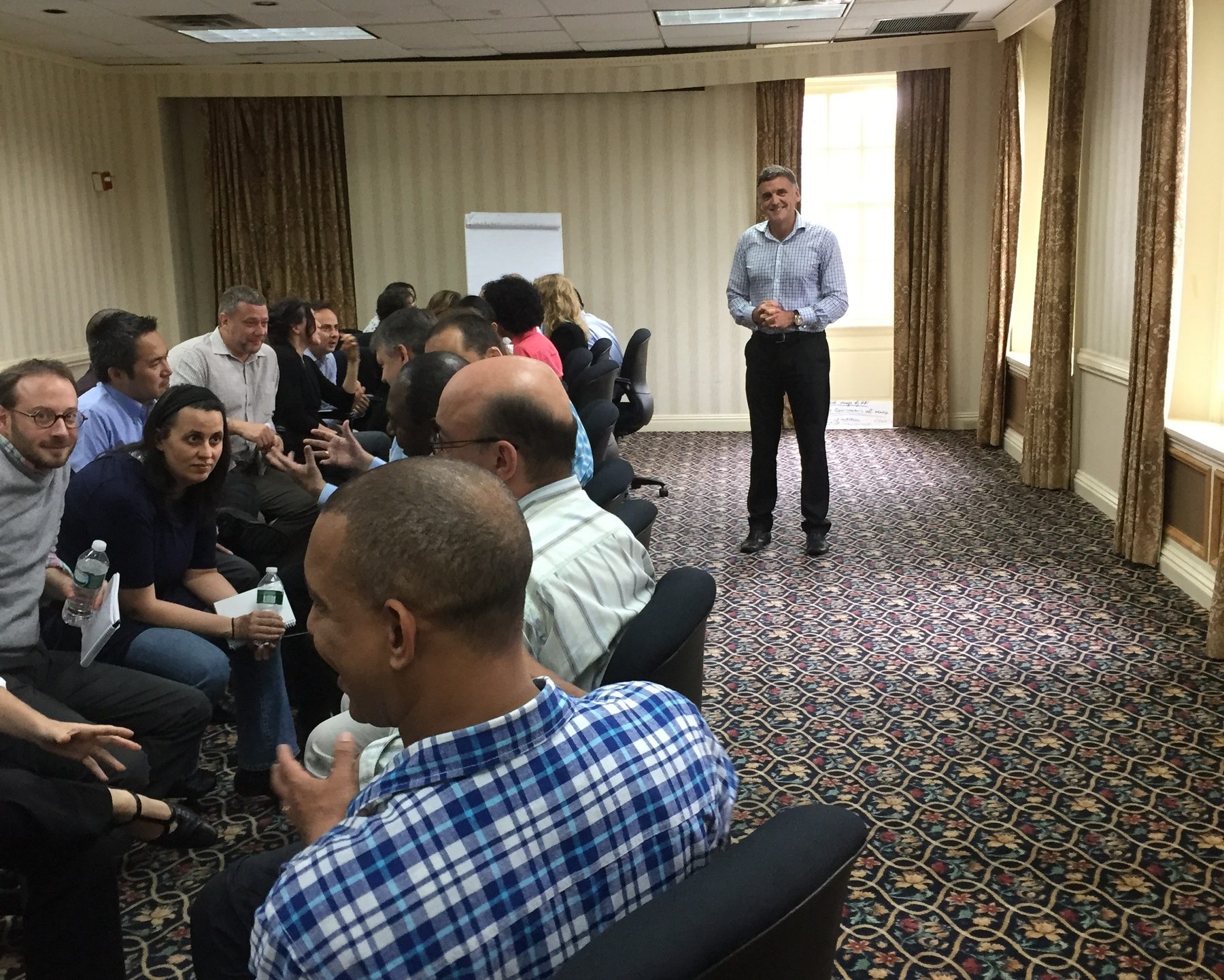 Peter Smith facilitating a leadership development session